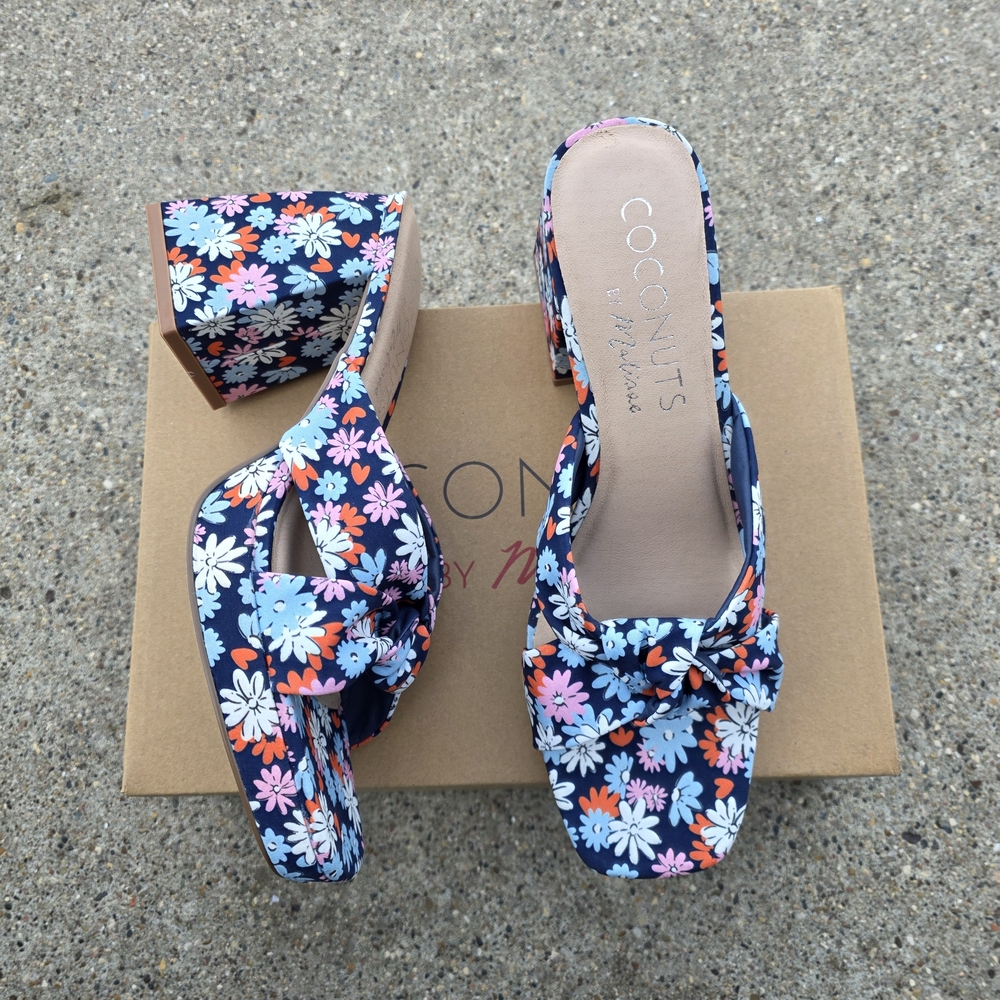 Coconuts by Matisse Women's Floral Platform Sandals - Multicolor Size 10